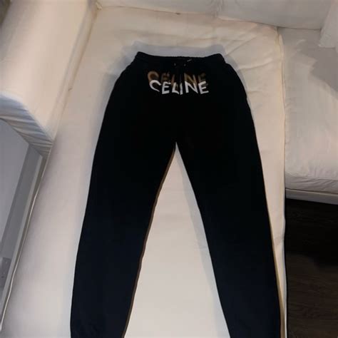 celine blue joggers|24s celine pants.